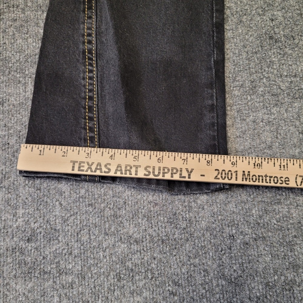 Levi's Jeans Womens Size 29 Black Bootcut Distressed Flap Pocket Denim Pants
